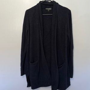 BAREFOOT DREAMS bamboo chic lite knit black long sleeve cardigan size large